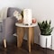 Hastings Home LED Uplight Table Lamp with Steel Finish, Fabric Overwrap, Laser Cut Quatrefoil Pattern for Home 458796FTR - alternate 3